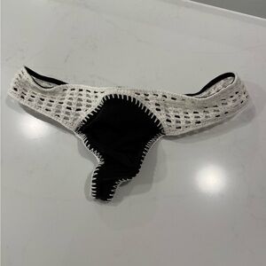 Victoria's Secret Black and White Lace Detail